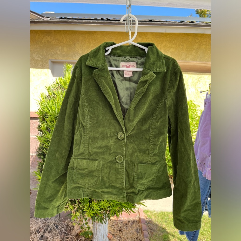 Girls Green Blazer Jacket